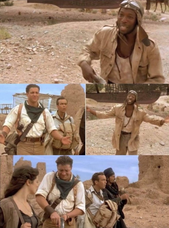 Create meme: a frame from the movie, mummy , the mummy 1999