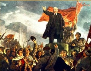 Создать мем: вторая октябрьская революция, февральская революция, ленин на броневике картина