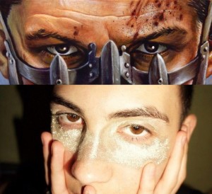 Create meme: mad max, skin in which I live, face