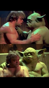 Create meme: star wars episode, star wars Yoda and Luke, iodine