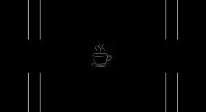 Создать мем: чашка кофе минимализм, темнота, черный фон простой