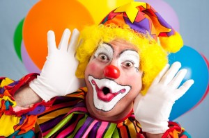 Create meme: happy clown, a lot of clowns, clown