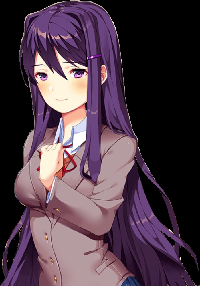 Создать мем: юри из доки доки, yuri ddlc, doki doki literature club yuri