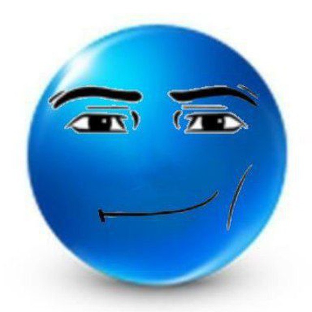 Создать мем: синие смайлики, грустный синий смайлик, синие эмоджи