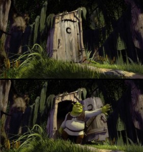 Create meme: Shrek somebody once, Shrek the toilet hd, Shrek comes out of the toilet