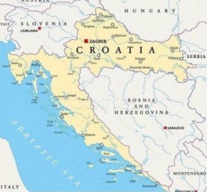 Создать мем: карта хорватии на русском, хорватия политическая карта, карта мира хорватия на карте