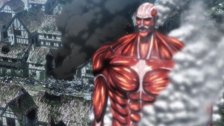 Create meme: attack on Titan colossus, attack of the titans titan colossus, titans attack of the titans