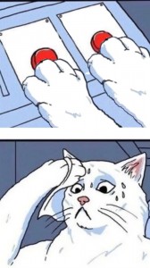 Create meme: difficult choice meme, cat, memes with cats