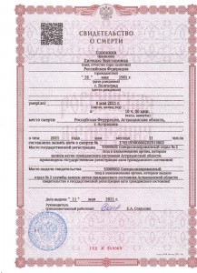 Create meme: certificate of marriage, death certificate, death certificate sample