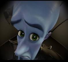 Create meme: animation, face funny, megamind