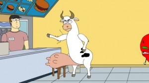Создать мем: лукашенко kut stupid, кадр из мультика, коровы для макдональдса