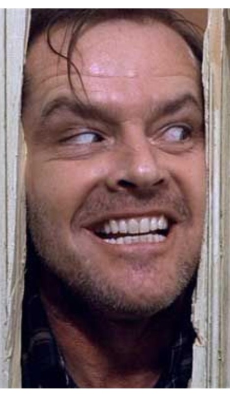 Create meme: the radiance of the king, Shining jack nicholson Johnny, Jack Nicholson the shining smile