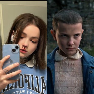 Создать мем: millie bobby brown eleven, милли бобби браун одиннадцать, сериал очень странные дела