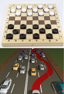 Create meme: international draughts, drawing the checkers on the Board, checkers game