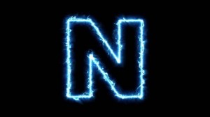 Create meme: the letter n neon, neon letter n, neon letter m