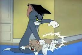 Create meme: tom tom and jerry, Jerry beats Tom, Tom and Jerry Tom and Jerry