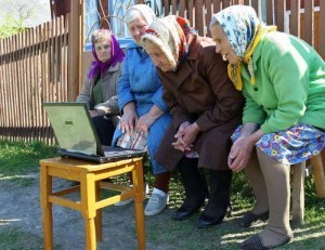 Create meme: pensioners in the village, grandmother , grandmother on the bench
