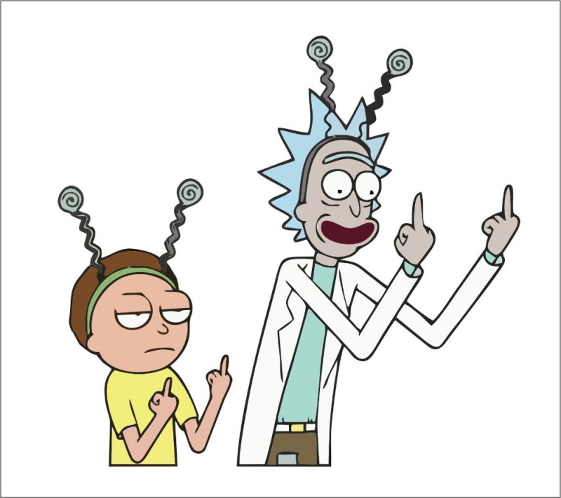 Create meme: rick and morty rick and morty, Rick , morty drawing