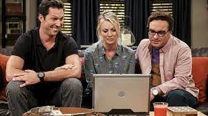 Create meme: the big Bang theory , Kaley Cuoco TV series The Big Bang theory, Leonard Hofstadter and Penny