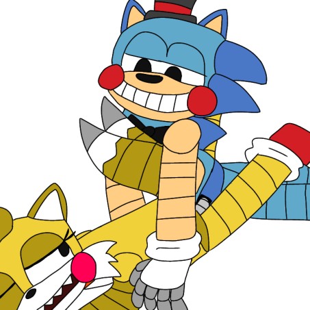 Create meme: fnas sonic, toy sonic fnas, fnas 2 toy sonic