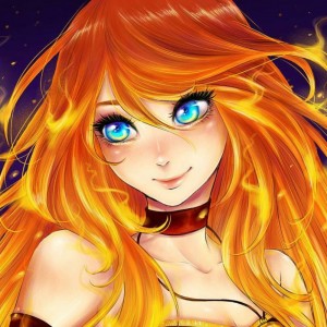 Create meme: the girl with red hair art, red anime girls, redhead anime