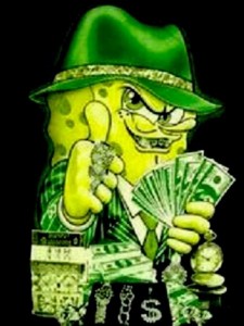 Create meme: money, spongebob cool