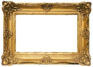 Create meme: antique frame, gold frame, gold frame from paintings