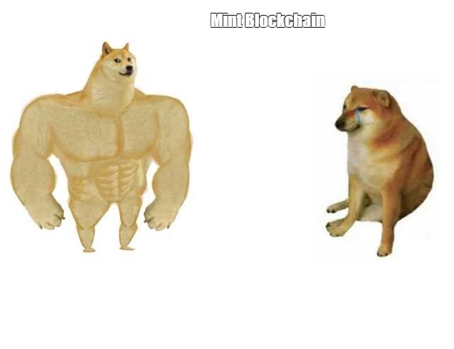 Create meme: the pumped-up dog from memes, shiba inu meme jock, inflated dog meme