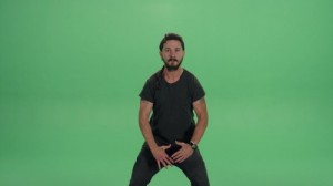 Создать мем: шайа лабаф хромакей, шайа лабаф do it, постер just do it shia labeouf