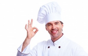 Создать мем: голова шеф повара, повар, мужчина повар на белом фоне