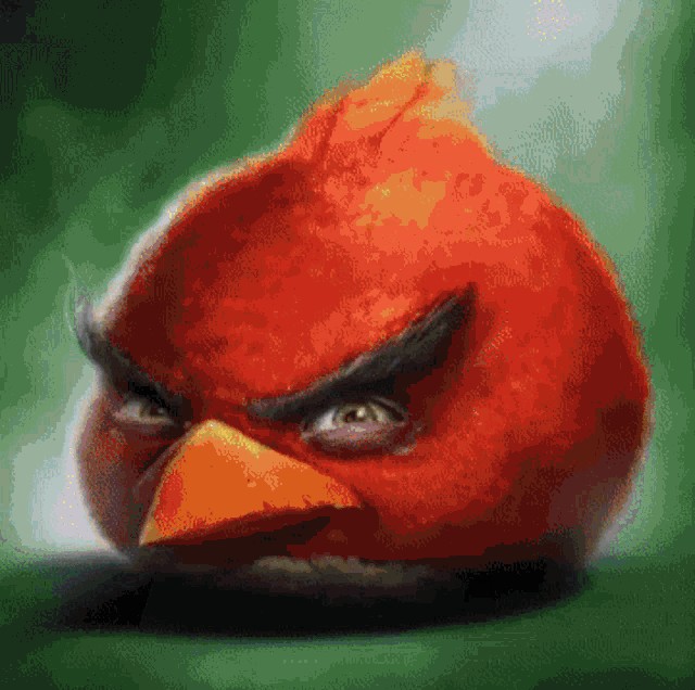 Создать мем: red angry birds, энгри бердз красная птица, энгри бердз красный злой