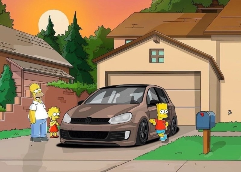 Create meme: the simpsons , The BMW Simpsons, The Simpsons JDM