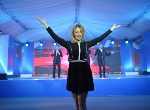 Create meme: Maria Zakharova skirt, foreign Ministry Maria Zakharova Kalinka, Maria Zakharova dancing