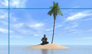 Create meme: Robinson Crusoe, nature, man on desert island