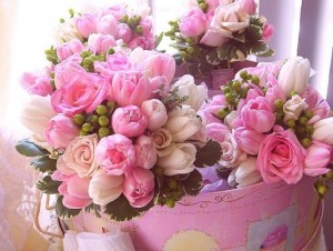 Создать мем: пионы цветы, розовые цветы букет, букет