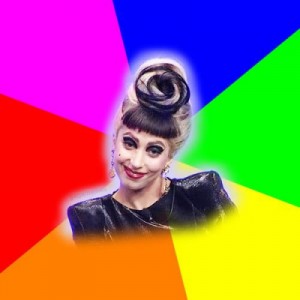 Create meme: know your meme, scream, lady Gaga