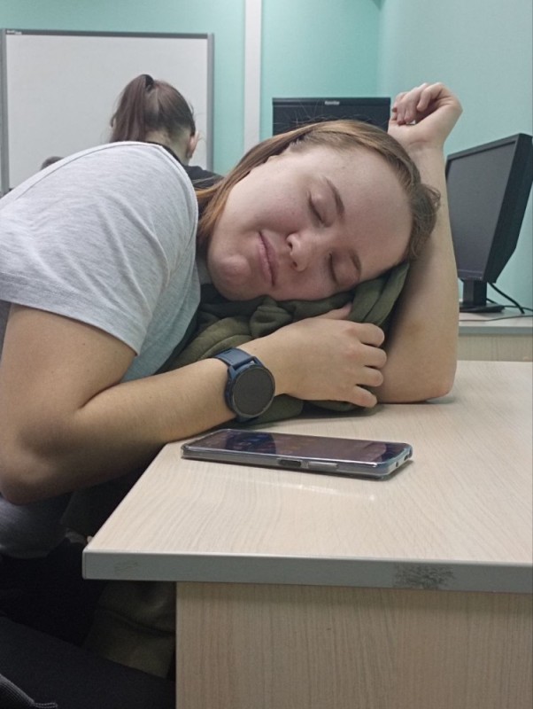 Create meme: sleeping on the job, lack of sleep , at work 