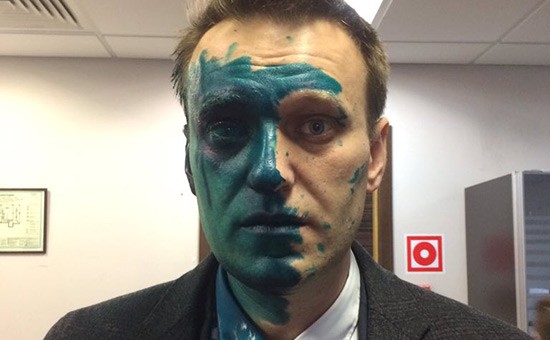 Create meme: Alexey Navalny, poured green paint , Alexey Navalny Zelenka