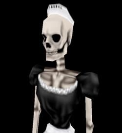 Создать мем: the sims 3: сверхъестественное, симс скелет горничная, скелет