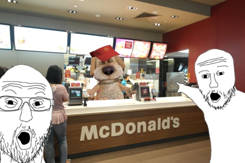 Create meme: McDonald's from the inside, McDonald's kitchen, McDonald's cash register