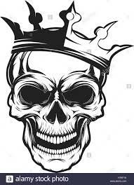 Create meme: skull with crown