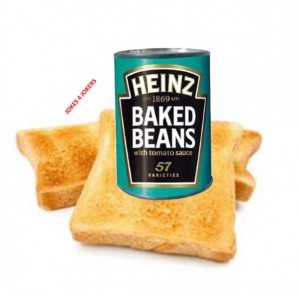Create meme: h j heinz, • can of baked beans, baked beans