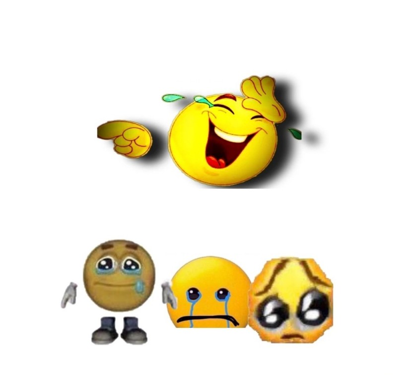 Create meme: laughing smiley face, smile with hands, golden smiley 3d