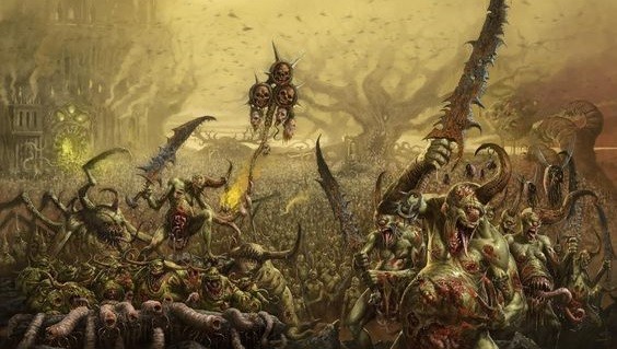 Create meme: Nurgle Warhammer Fantasy Champion, chaos warhammer, total war warhammer 3 nurgle