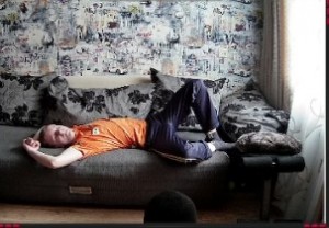 Create meme: male, guy, lying on the sofa