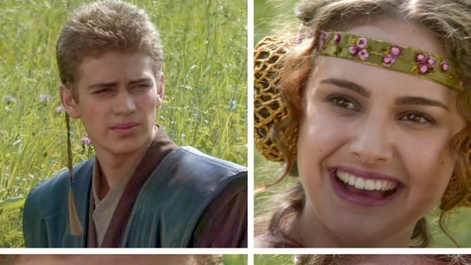 Create meme: Anakin Skywalker and Padme Meme, Star wars Anakin and Padme, Anakin and Padme on a picnic