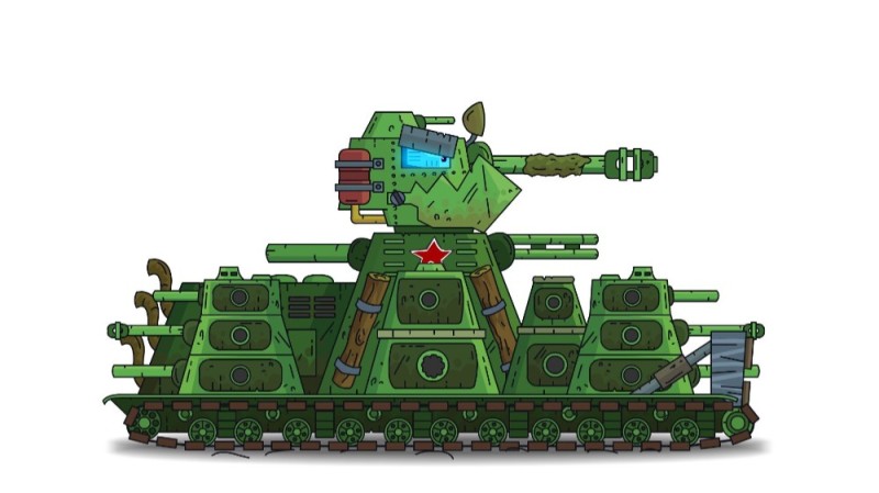 Create meme: kv 45 gerand tank, cartoons about tanks kV 44, kv 45 tank