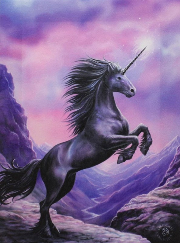Create meme: unicorn , black unicorn, The black unicorn