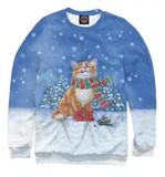 Create meme: sweatshirt kitten, sweatshirt winter, children's sweatshirt