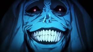 Create meme: a sinister smile, blue demon, Tokyo ghoul 